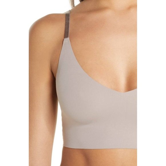 SOLD TRUE & CO. Convertible  Boost Triangle Wireless Bra Mink Large NEW - Picture 5 of 12